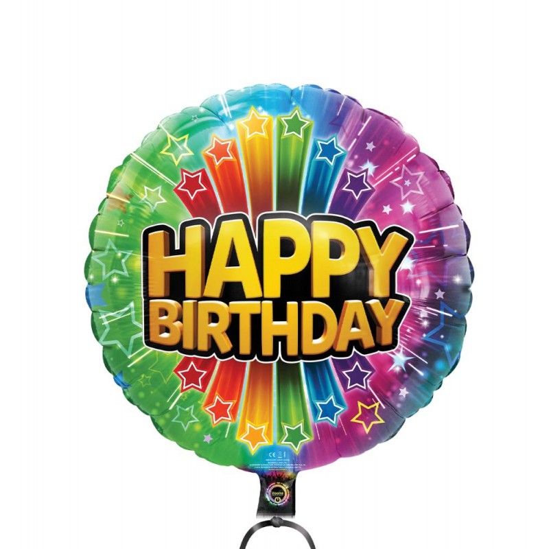 Μεγάλο Φωτεινό Μπαλόνι Happy Birthday Foil LLM08000 - 