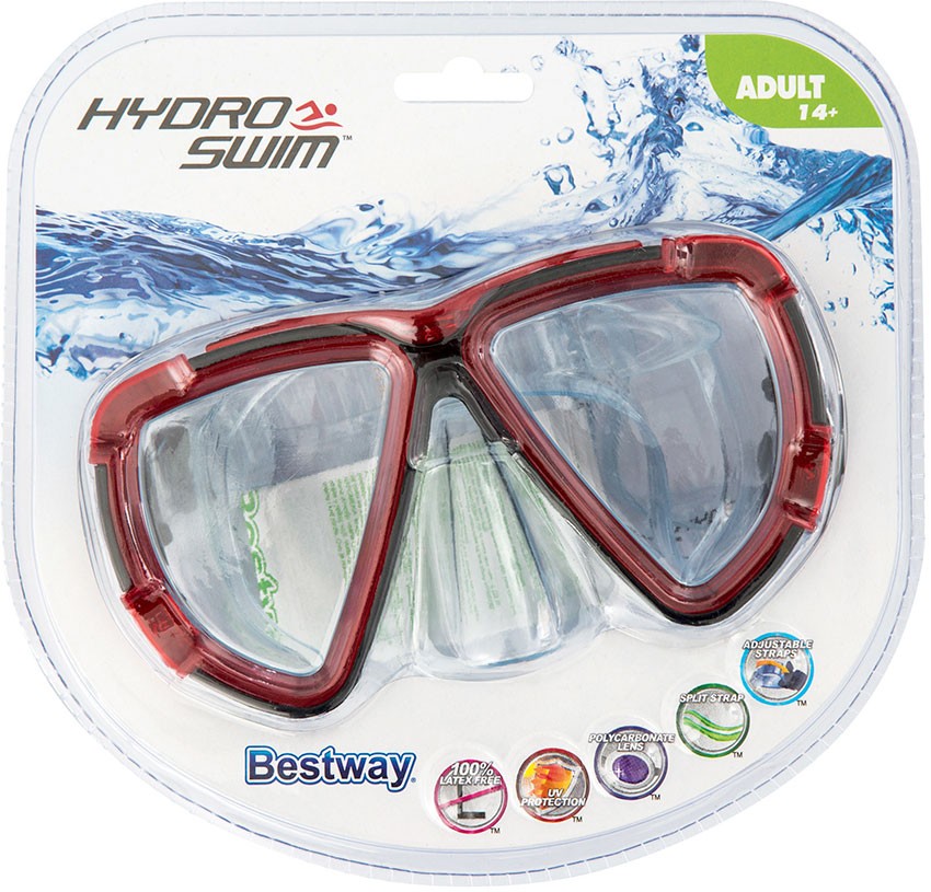 Best Way Μάσκα Θαλάσσης Hydro Swim Blackstripe 3 Χρώματα - Bestway