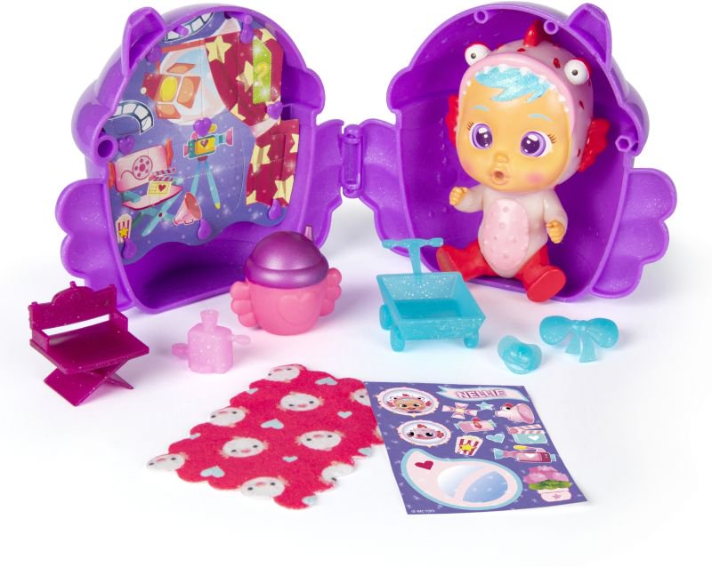 CRY Babies Μίνι Κλαψουλίνια Μαγικά Δάκρυα Φτερωτό Σπιτάκι gli 1013-90378 - Cry Babies