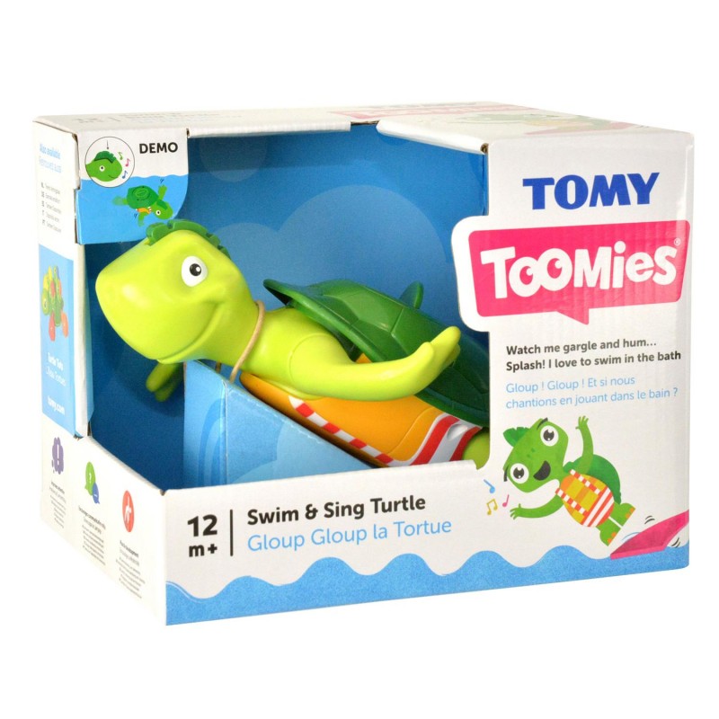 Toomies Βρεφικό  Παιχνίδι Μπάνιου Χελώνα Κολυμπώ & Τραγουδώ Toomies 1000-27121 - Tomy Toomies
