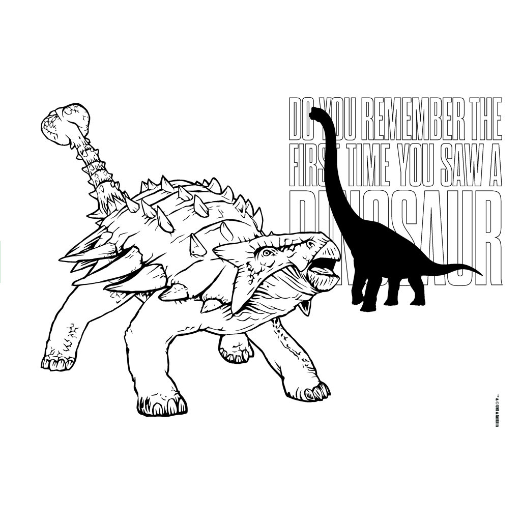Μπλοκ Ζωγραφικής Jurassic World 40 Φύλλων με Αυτοκόλλητα-Στένσιλ- 2 Σελίδες Χρωματισμού, 23x33 εκ. - Jurassic World
