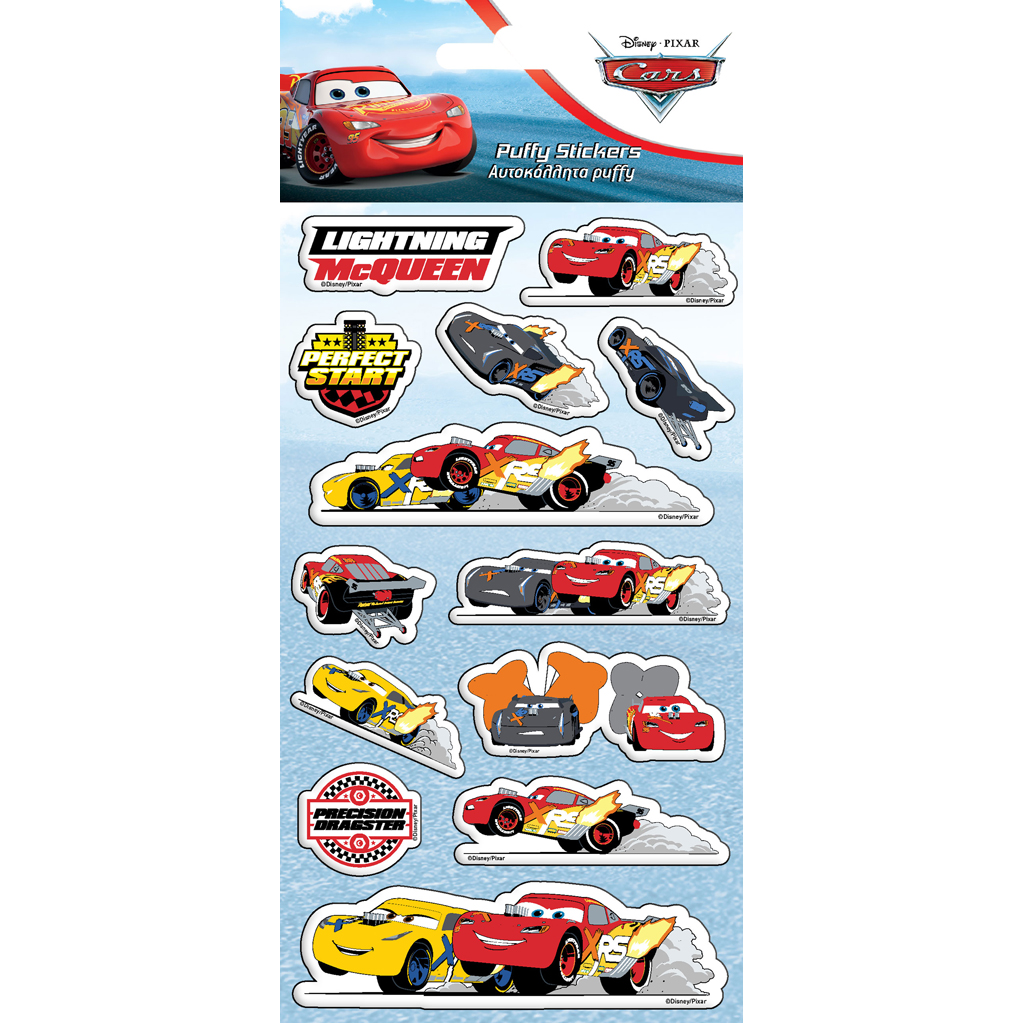 Αυτοκόλλητα Puffy Disney Cars 10x22 εκ. - Cars