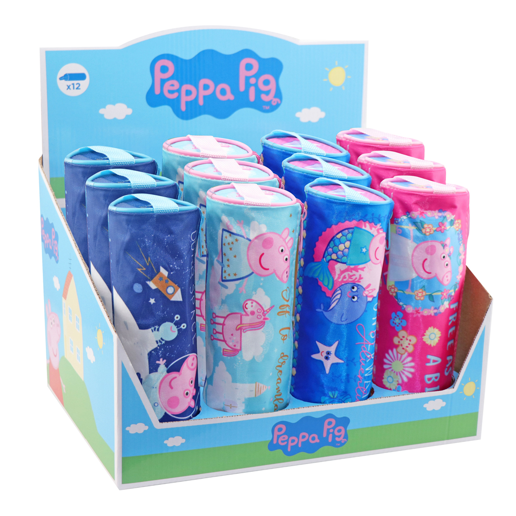 Κασετίνα Στρόγγυλη Μονή Peppa George σε 4 Σχέδια - Peppa Pig