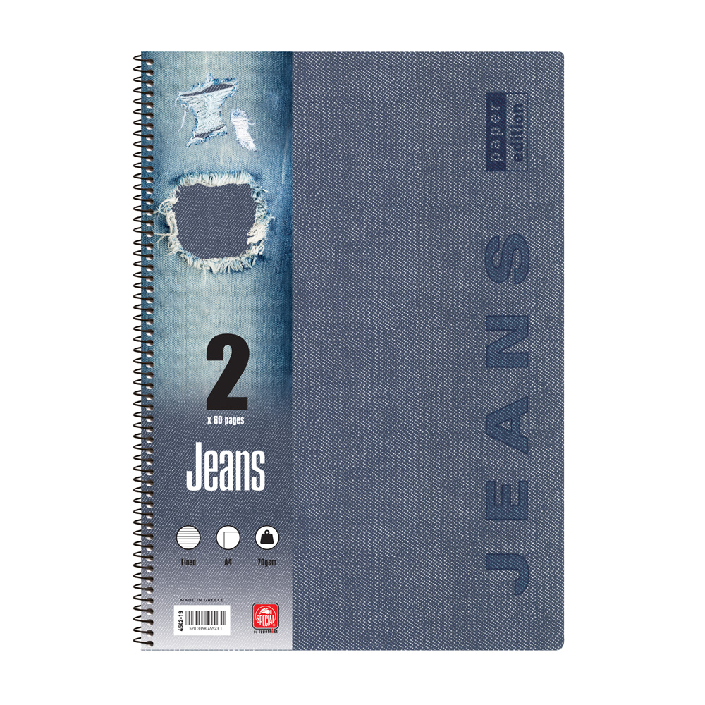 typotrust Τετράδιο 2 Θεμάτων A4 Jeans 4542-19 (4552Γ) φωτογραφία