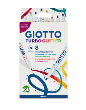 GIOTTO Mαρκαδόροι Turbo Glitter 8τεμ Giotto Blister  000425800 - GIOTTO