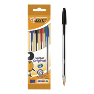 Bic Στυλό Cristal Pouch/4 Μικτό  8308621 - Bic