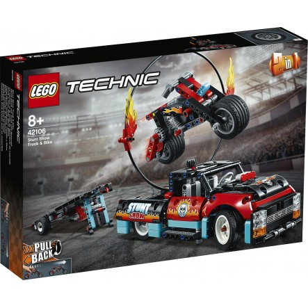 LEGO Φορτηγό & Μηχανή Ακροβατικών 42106 - LEGO, LEGO Technic