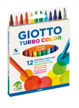 GIOTTO Μαρκαδόpοι 12τεμ ass. Turbo Color Blister Giotto 000071400 - GIOTTO