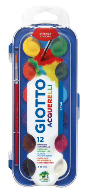 GIOTTO Νερομπογιές 12 χρώματα Giotto  000351200 - GIOTTO