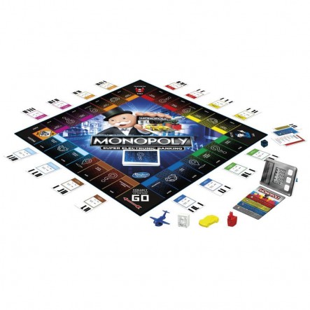 Monopoly Super Electronic Banking Ηλεκτρονική Εξαργύρωση Bonus E8978 - Hasbro Gaming, Monopoly