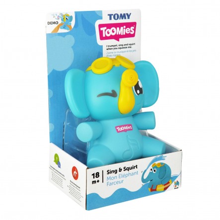 Toomies Sing And Squirt Ελέφαντας Παιχνίδι Μπάνιου 1000-72815 - Tomy Toomies