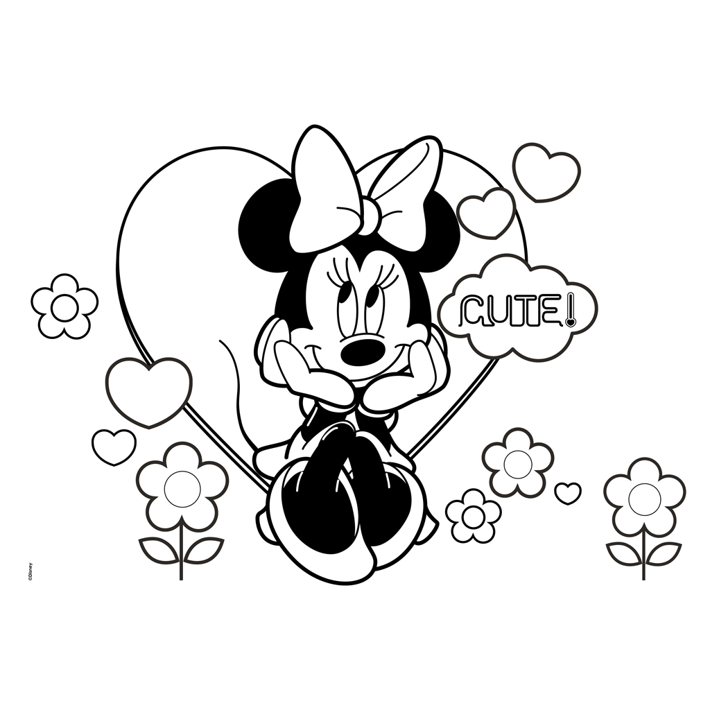 Μπλοκ Ζωγραφικής Disney Minnie Mouse 40 Φύλλων με Αυτοκόλλητα-Στένσιλ- 2 Σελίδες Χρωματισμού, 23x33 εκ. - Disney, Minnie