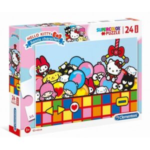 Clementoni Παζλ 24Pc Maxi Hello Kitty Super Color 1200-24202 - Clementoni