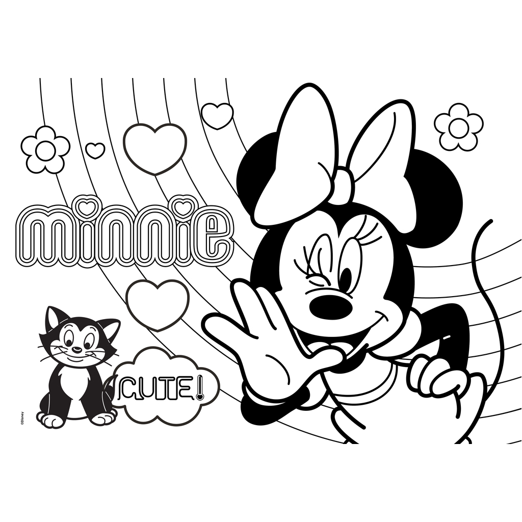 Μπλοκ Ζωγραφικής Disney Minnie Mouse 40 Φύλλων με Αυτοκόλλητα-Στένσιλ- 2 Σελίδες Χρωματισμού, 23x33 εκ. - Disney, Minnie