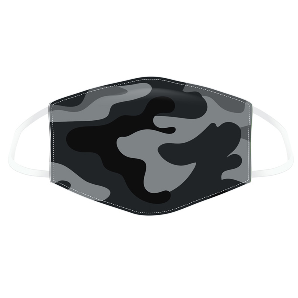 Μάσκα Ενηλίκων Black & Grey Camouflage - Gift&Figures