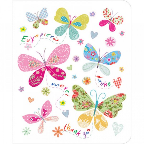 Ευχετήρια Κάρτα  thank you Butterflies - 