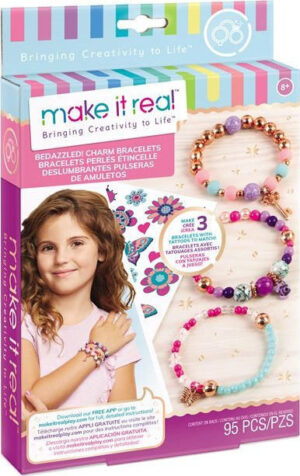 Make it Real - Bedazzled! Charm Bracelets - Blooming Creativity (1202) - Make it Real