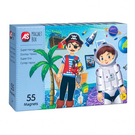 AS  Magnet Box  - Σούπερ Ήρωες  (64039) 1029-64039 - AS Games