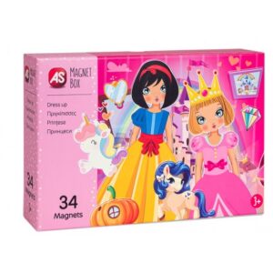 AS  Magnet Box  - Πριγκίπισσες Dressu Up 1029-64038 - AS Games