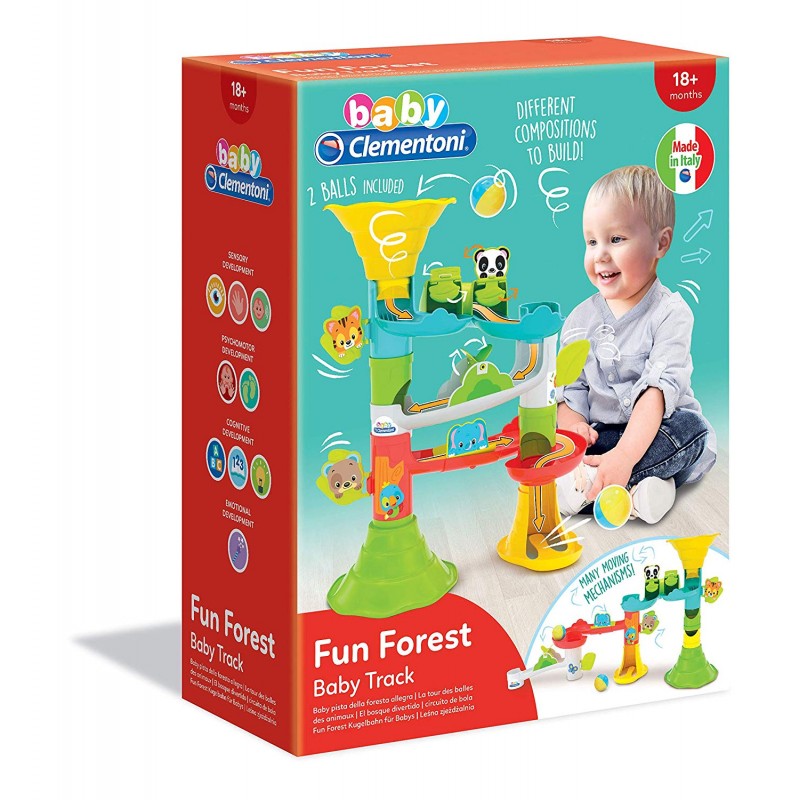 Baby Clementoni Βρεφικό  Παιχνίδι Τσουλήθρα Ζωάκια του Δάσους 1000-17309 - Baby Clementoni