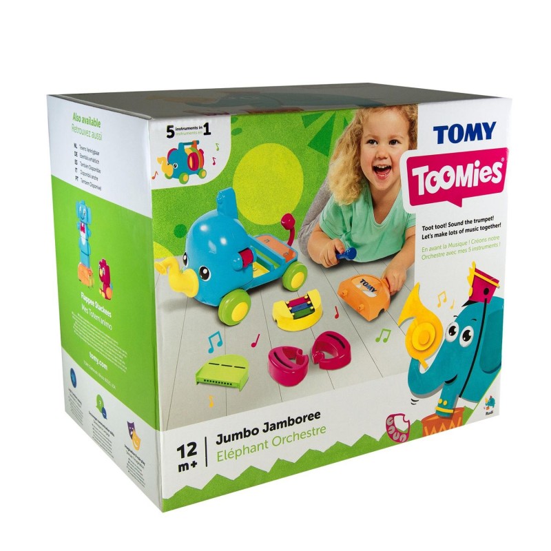 Tomy Toomies Βρεφικό  Παιχνίδι Μουσικός Ελεφαντούλης Toomies 1000-72377 - Tomy Toomies