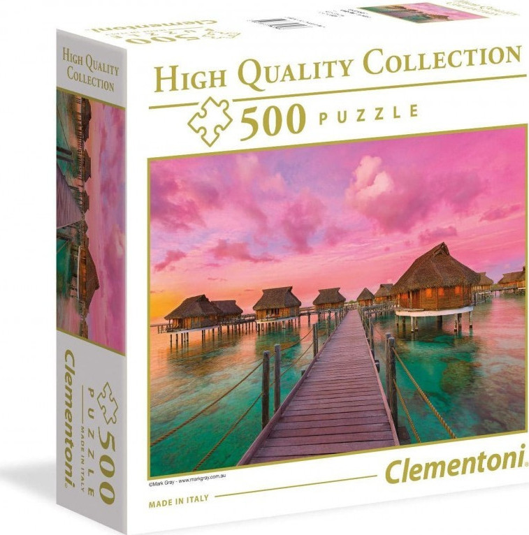 Clementoni Παζλ 500 h.q. Χρωματιστός Παράδεισος Square Box 1220-96156 - Clementoni
