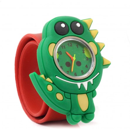 Wacky Watches Παιδικό Ρολόι Με Λουράκι Σιλικόνης Slap Δεινόσαυρος 14482293 - Wacky Watches
