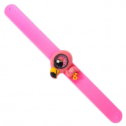 Wacky Watches Παιδικό Ρολόι Με Λουράκι Σιλικόνης Slap Flamingo 14482329 - Wacky Watches