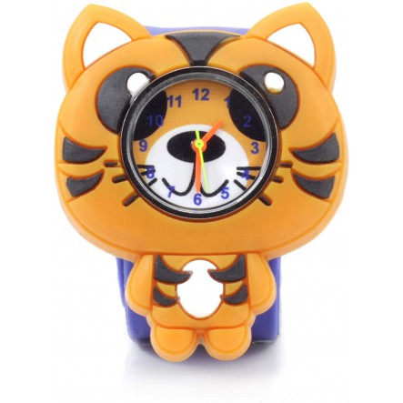 Wacky Watches Wacky Watches Παιδικό Ρολόι Με Λουράκι Σιλικόνης Slap Τίγρης 14482298