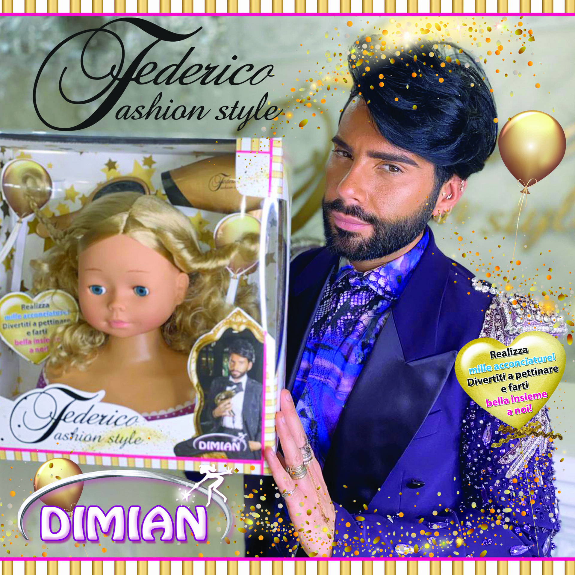 Federico Fashion Styling Head - Miss Fashion