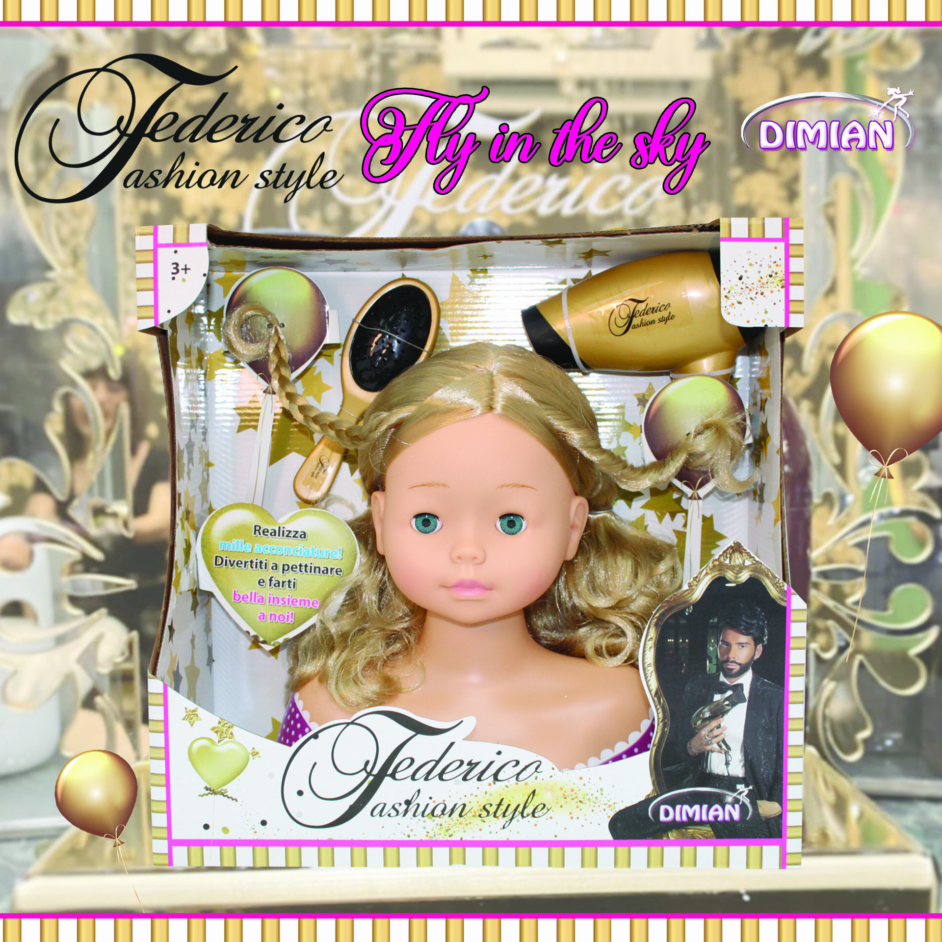 Federico Fashion Styling Head - Miss Fashion