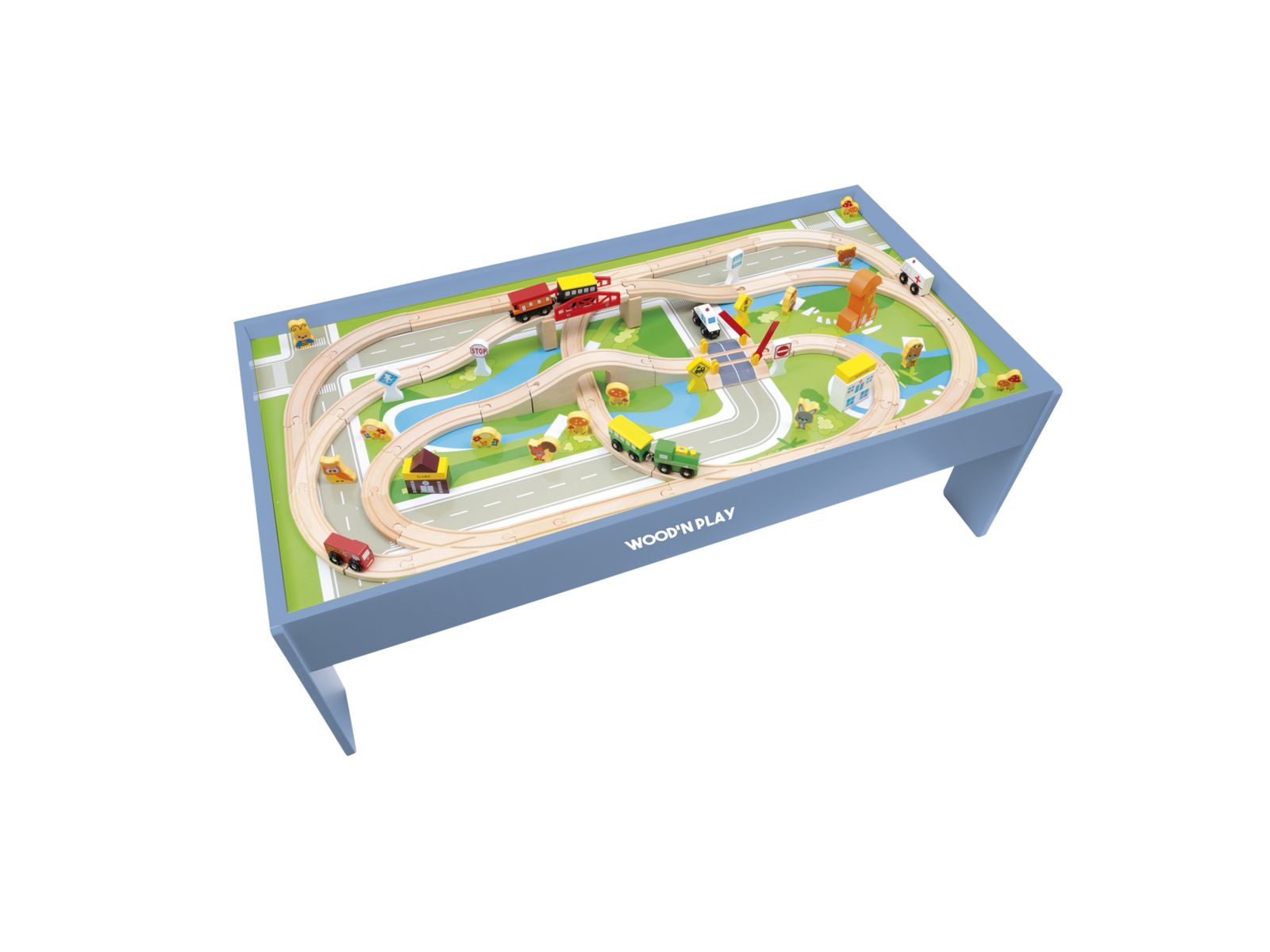 Wood'N Play Wood' N Play Τραπέζι με Πίστα Τρένου