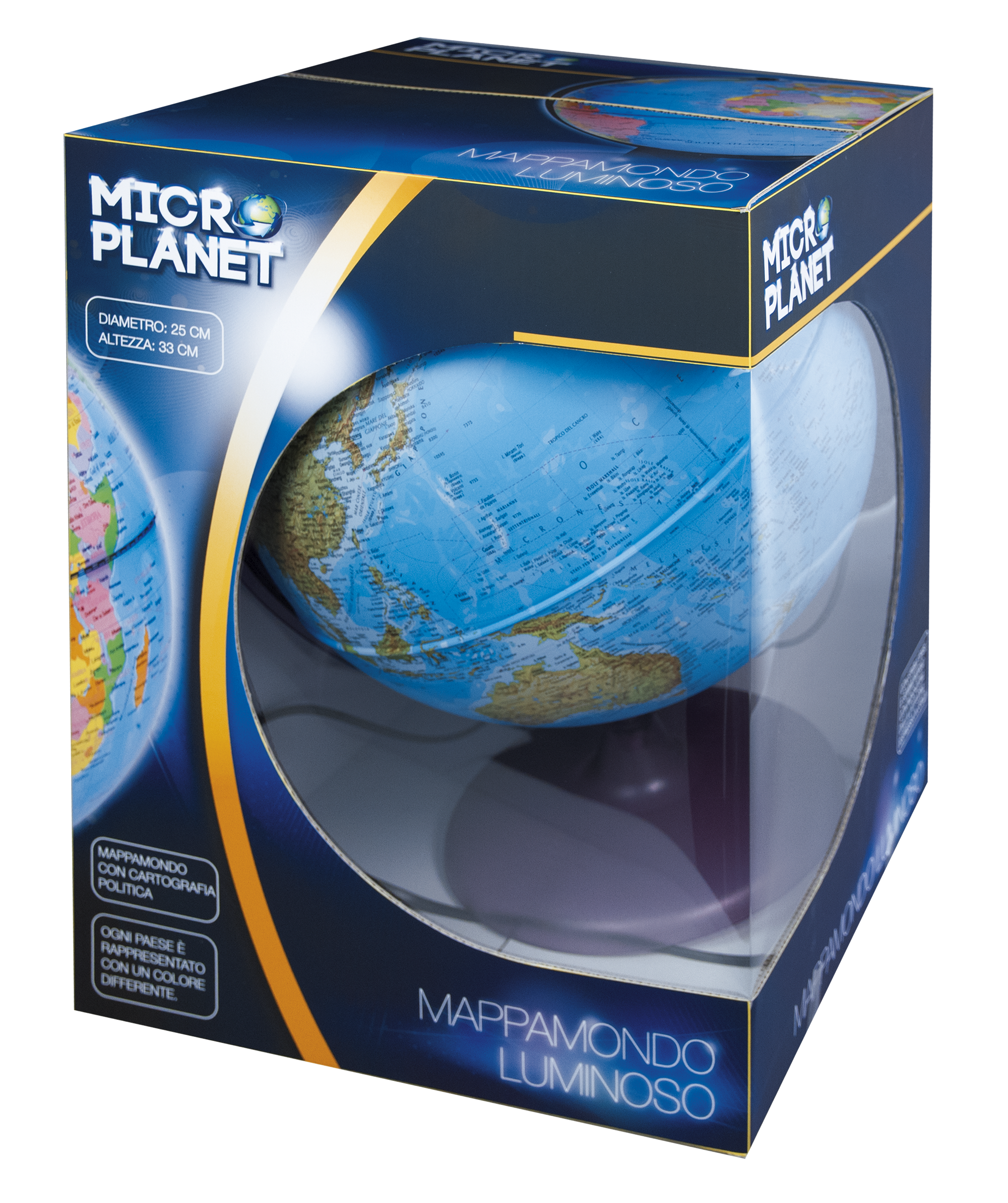Micro Planet Φωτεινός Παγκόσμιος Χάρτης - Micro Planet
