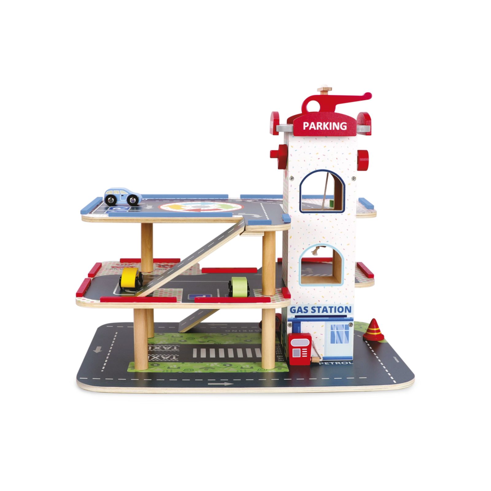 Wood' N Play Γκαράζ με 3 επίπεδα - Wood' N Play