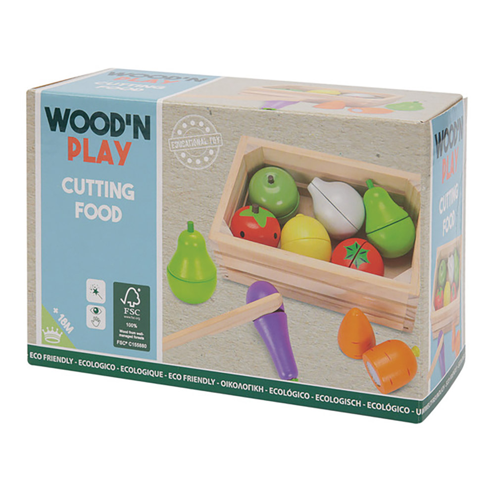 Wood' N Play Φρούτα και Λαχανικά για κόψιμο - Wood' N Play