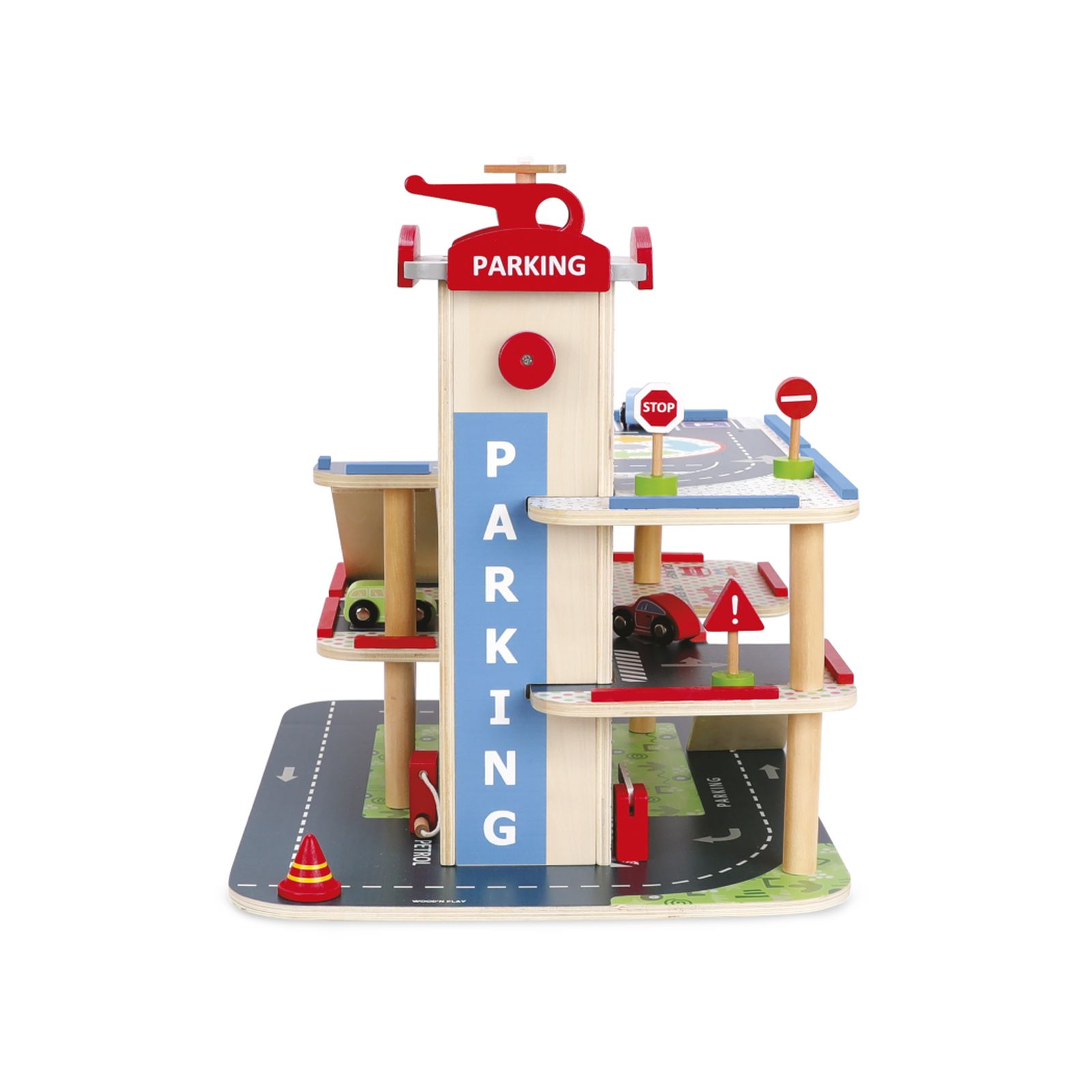 Wood' N Play Γκαράζ με 3 επίπεδα - Wood' N Play