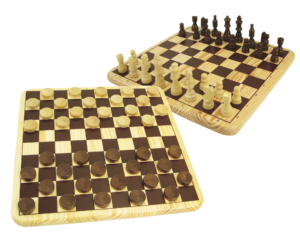 ZIG ZAG Ντάμα και σκάκι σε ξύλο - ZIG ZAG