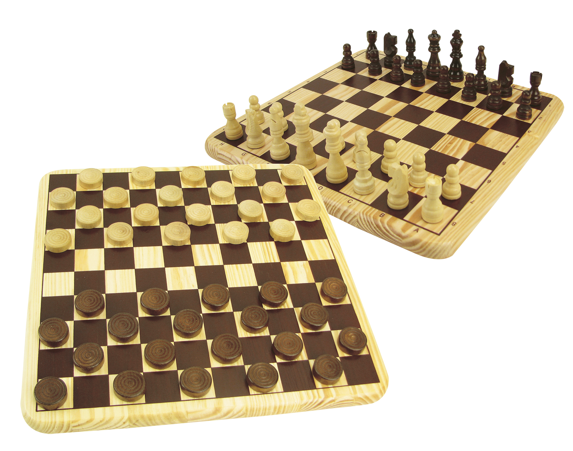 ZIG ZAG Ντάμα και σκάκι από ξύλο - ZIG ZAG