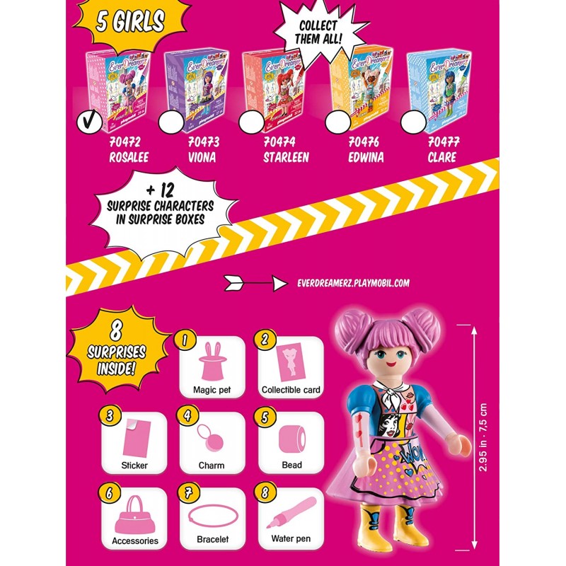 Playmobil Everdreamerz Ροζαλία "Comic World" 70472 - Playmobil, Playmobil Εverdreamerz