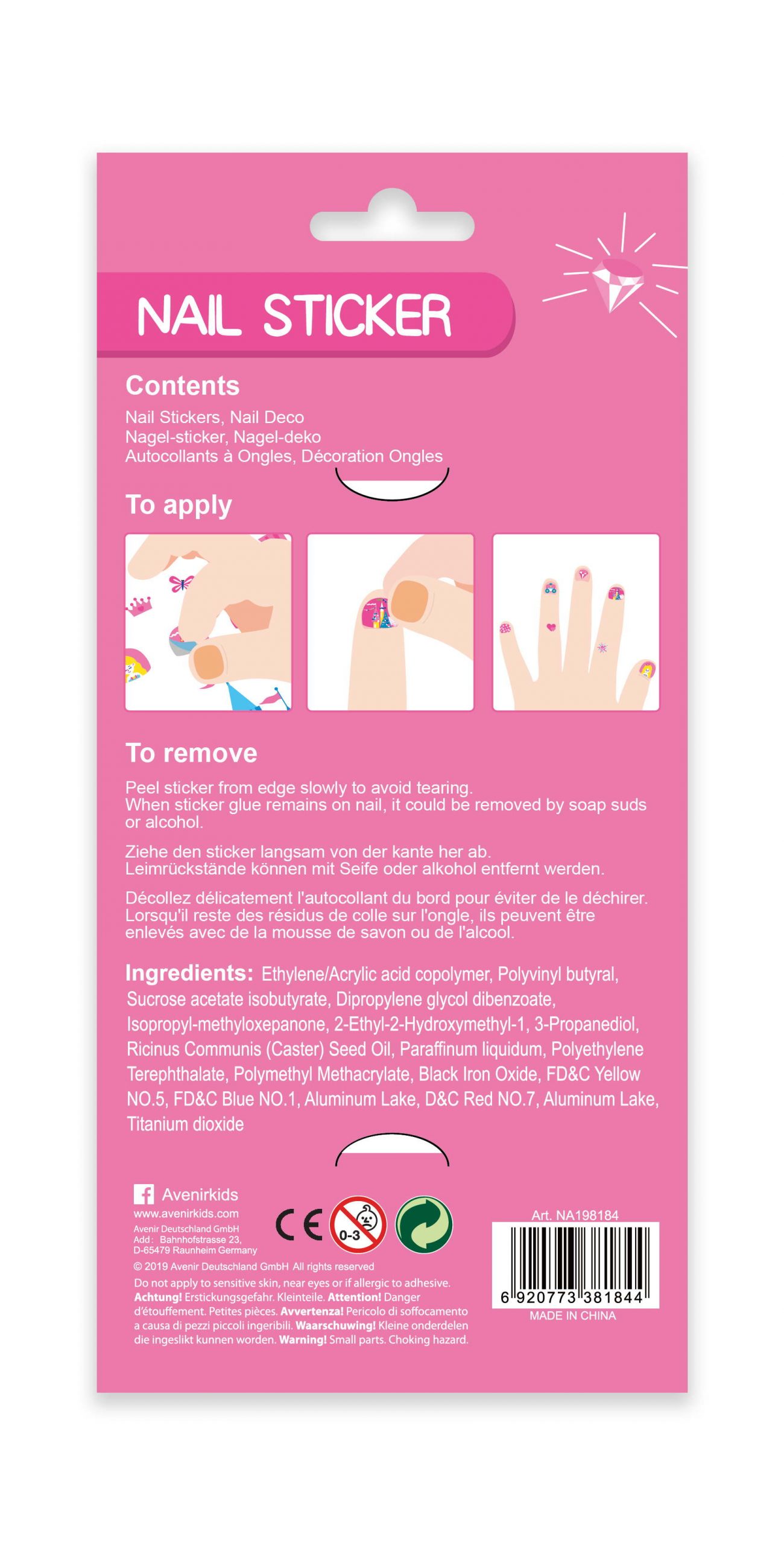 Avenir Nail Sticker(big)-unicorns 78pcs 60519 - Avenir