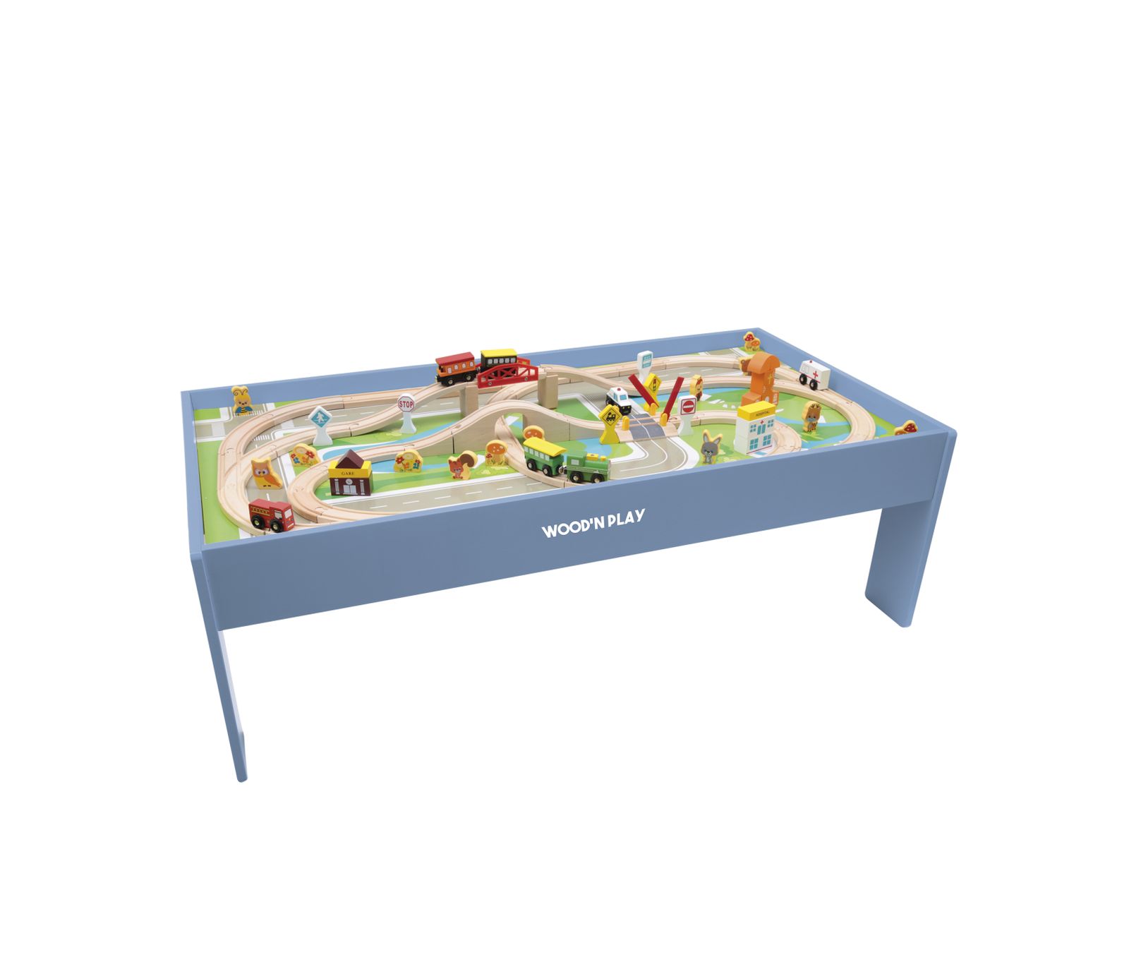 Wood' N Play Τραπέζι με Πίστα Τρένου - Wood'N Play