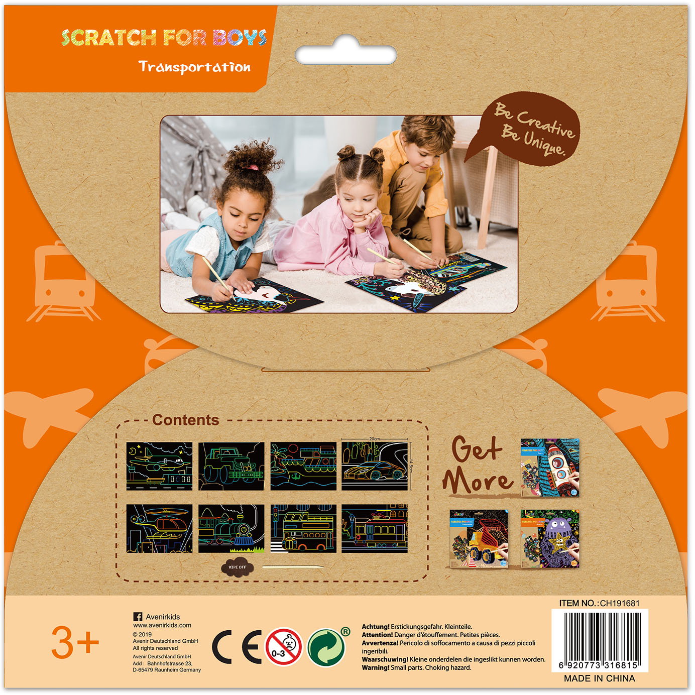 Avenir Scratch- transportation 60120 - Avenir