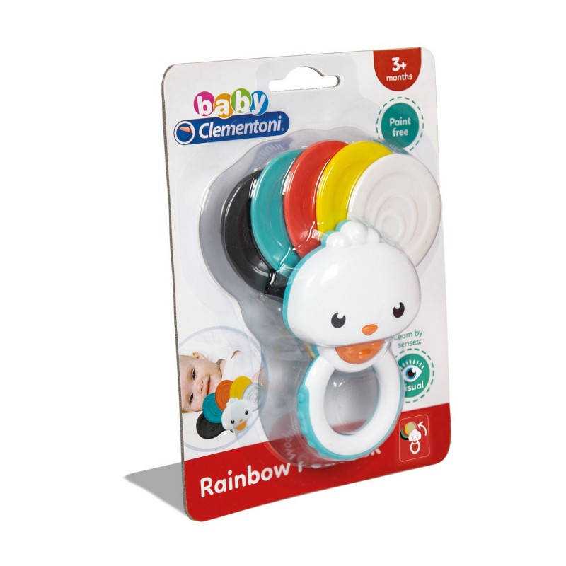 Clementoni baby Κουδουνίστρα Οδοντοφυϊας Παγώνι 1000-17325 φωτογραφία