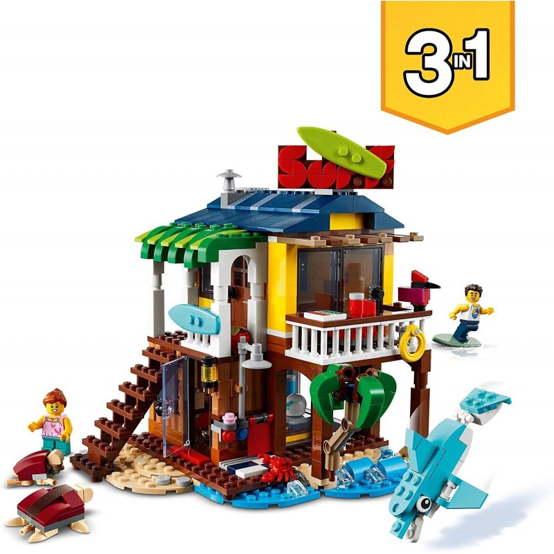 LEGO Creator 3 Σε 1 Surfer Beach House Παραλιακό Σπίτι Του Σέρφερ 31118 - LEGO, LEGO Creator