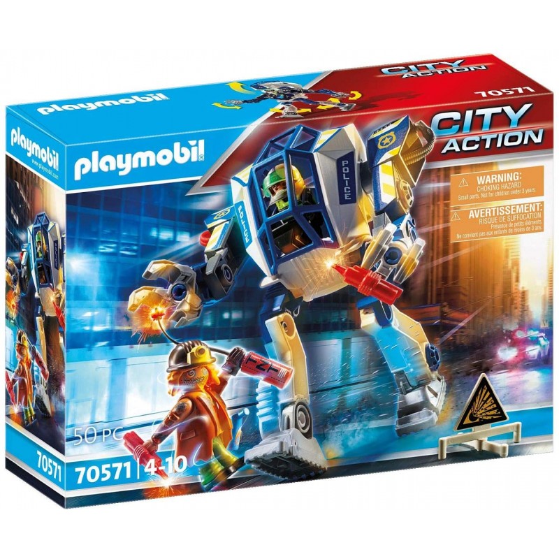 Playmobil City Action Αστυνομικό Ρομπότ Και Ληστής 70571 - Playmobil, Playmobil City Action