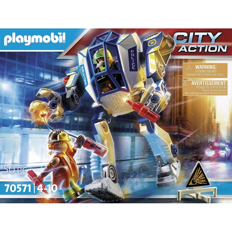 Playmobil City Action Αστυνομικό Ρομπότ Και Ληστής 70571 - Playmobil, Playmobil City Action