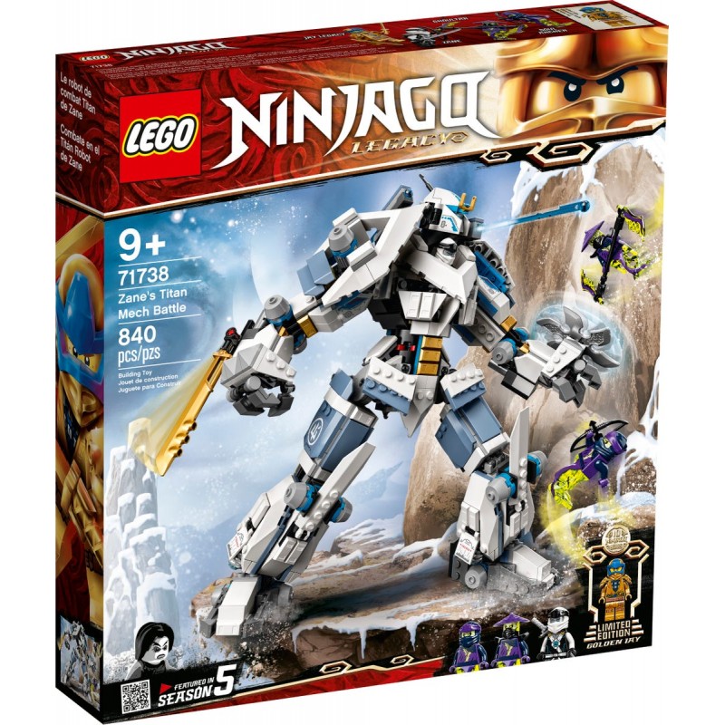 LEGO Ninjago Legacy Zanes Titan Mech Battle Ninja Μάχη Του Ρομπότ Τιτάνα Του Ζέιν 71738 - LEGO, LEGO Ninjago