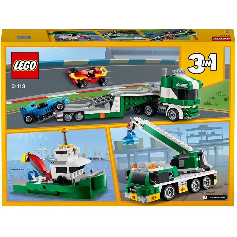 LEGO Creator 3 In 1 Race Car Transporter Μεταφορέας Αγωνιστικών Αυτοκινήτων 31113 - LEGO, LEGO Creator