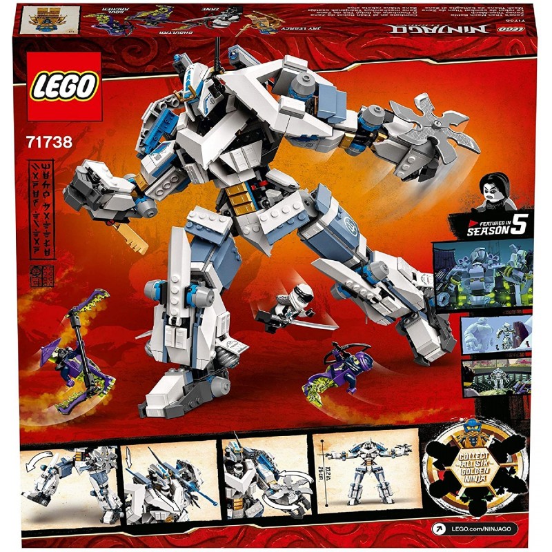LEGO Ninjago Legacy Zanes Titan Mech Battle Ninja Μάχη Του Ρομπότ Τιτάνα Του Ζέιν 71738 - LEGO, LEGO Ninjago