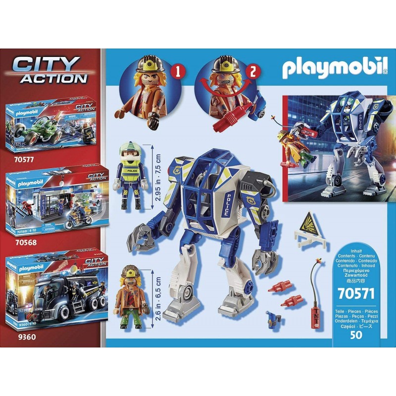Playmobil City Action Αστυνομικό Ρομπότ Και Ληστής 70571 - Playmobil, Playmobil City Action